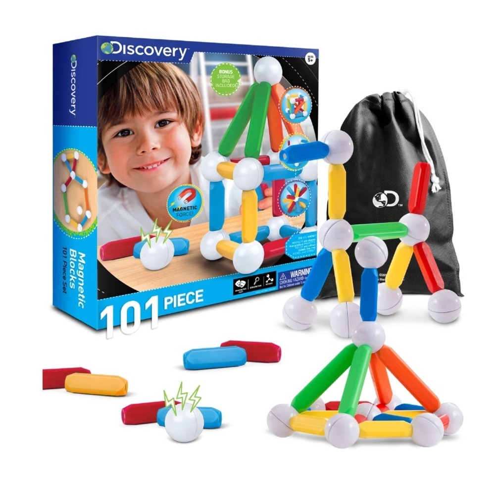 Discovery Kids 25-piece magnetic blocks building set new in sealed box